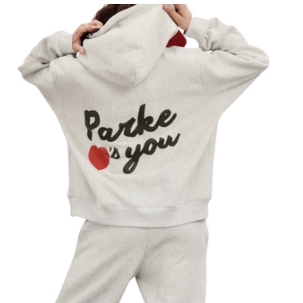 Parke Loves You Hoodie ~ L/XL ~ Classic Grey - Picture 3 of 16